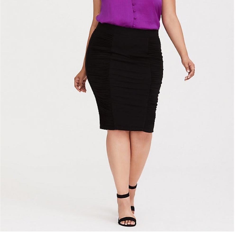 NWT Torrid Shirred Jersey Midi Skirt